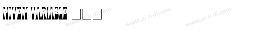 Niven variable字体转换